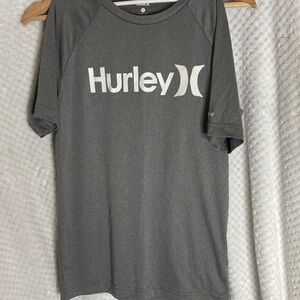 Hurley Gray UPF 50+ Tee with Logo